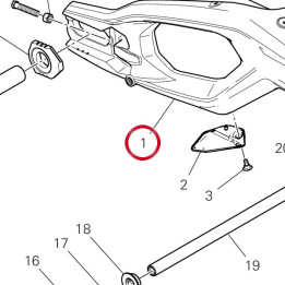 Bras oscillant arrière — réf. 37013981AA | Ducati Store