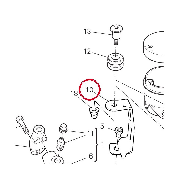 Support réservoir huile — réf. 8291V671AA | Ducati Store