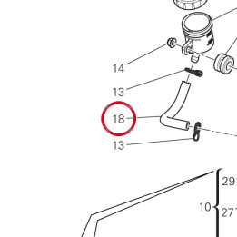 Tuyau huile 93310701A — réf. 93310701A | Ducati Store