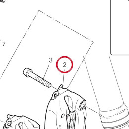 Étrier frein avant gauche — réf. 61042401A | Ducati Store