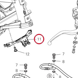 Support tuyaux Abs 8291V541B — réf. 8291V541B | Ducati Store
