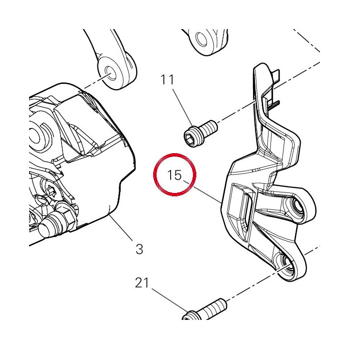 Support réservoir 8291T801A — réf. 8291T801A | Ducati Store