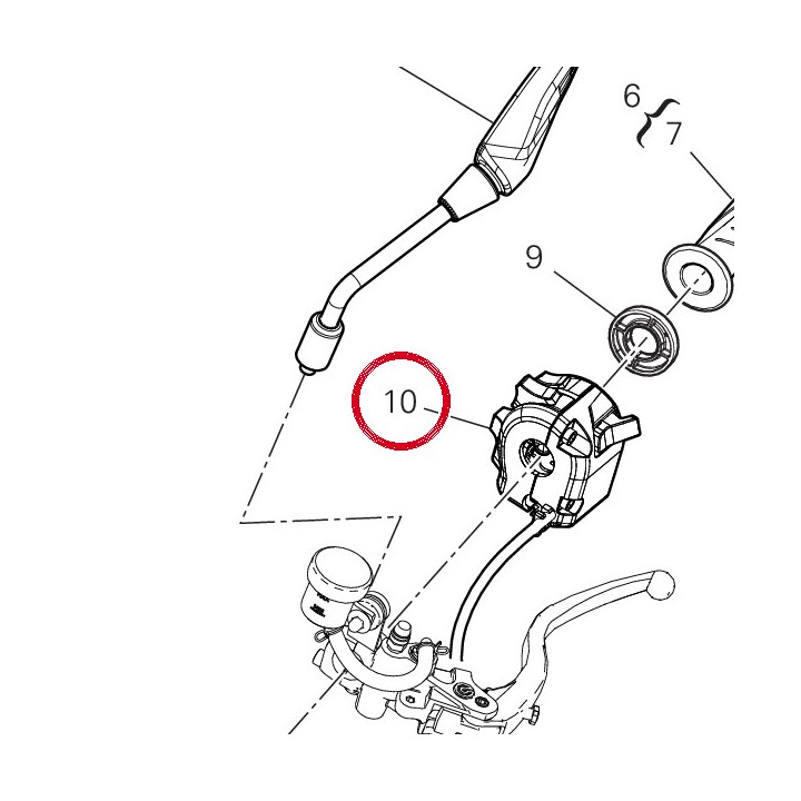 Commutateur gauche 65110671B — réf. 65110671B | Ducati Store