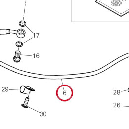 Tuyau embrayage 63211323A — réf. 63211323A | Ducati Store