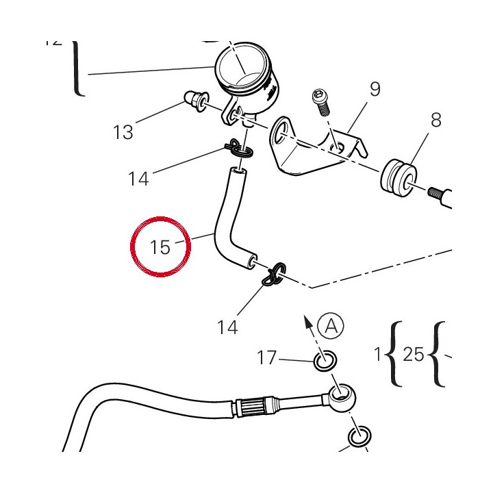 Tuyau 93310711A — réf. 93310711A | Ducati Store