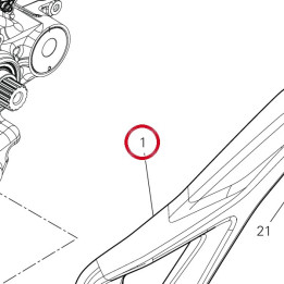 Plaque Porte-Repose-Pied — réf. 8241B011AA | Ducati Store
