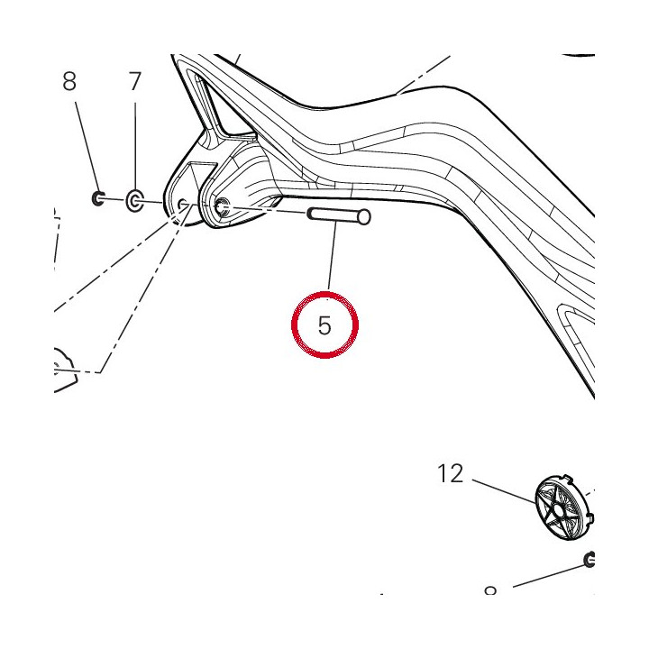 Pivot Repose-Pieds — réf. 82115101AA | Ducati Store