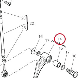 V22B Gearchange lever — réf. 45623881AA | Ducati Store
