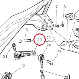 Levier de vitesses — réf. 45613941AB | Ducati Store