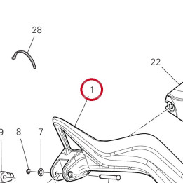 Plaque Porte-Repose-Pied — réf. 8241B021AA | Ducati Store