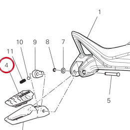 Couvre-Repose-Pied — réf. 76510271A | Ducati Store