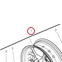 Roue arrière 50222791AC — réf. 50222791AC | Ducati Store