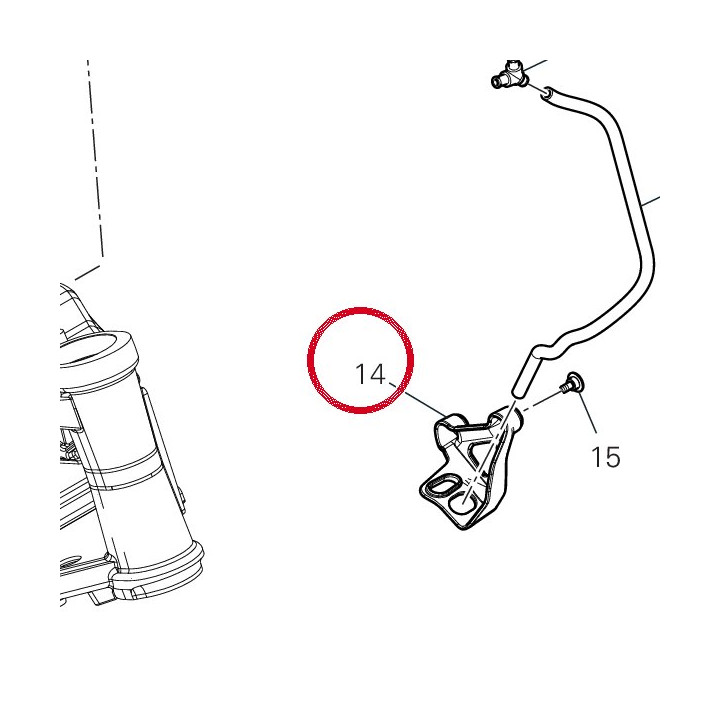 Drain pipe valve bracket — réf. 8291V701A | Ducati Store