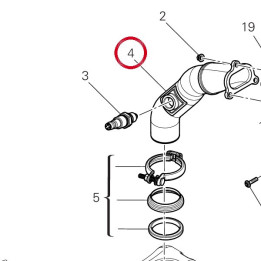 Tuyau échappement vertical — réf. 57115581A | Ducati Store