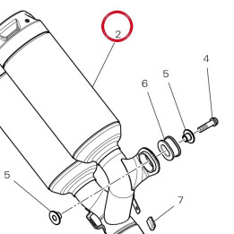 Silencieux 57316791B — réf. 57316791B | Ducati Store