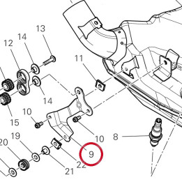 Bride droite 8291T851A — réf. 8291T851A | Ducati Store