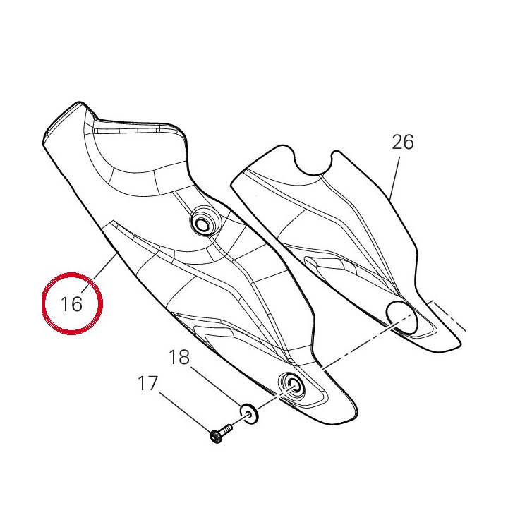 Pare-Chaleur 4601T351A — réf. 4601T351A | Ducati Store