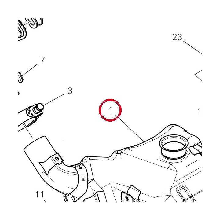 Presilencieux 57212631A — réf. 57212631A | Ducati Store