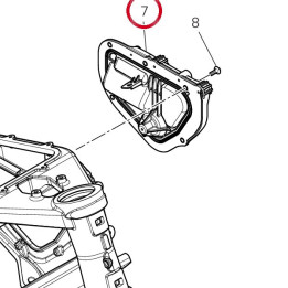 Support Cadre/Moteur gauche — réf. 8291Q221A | Ducati Store