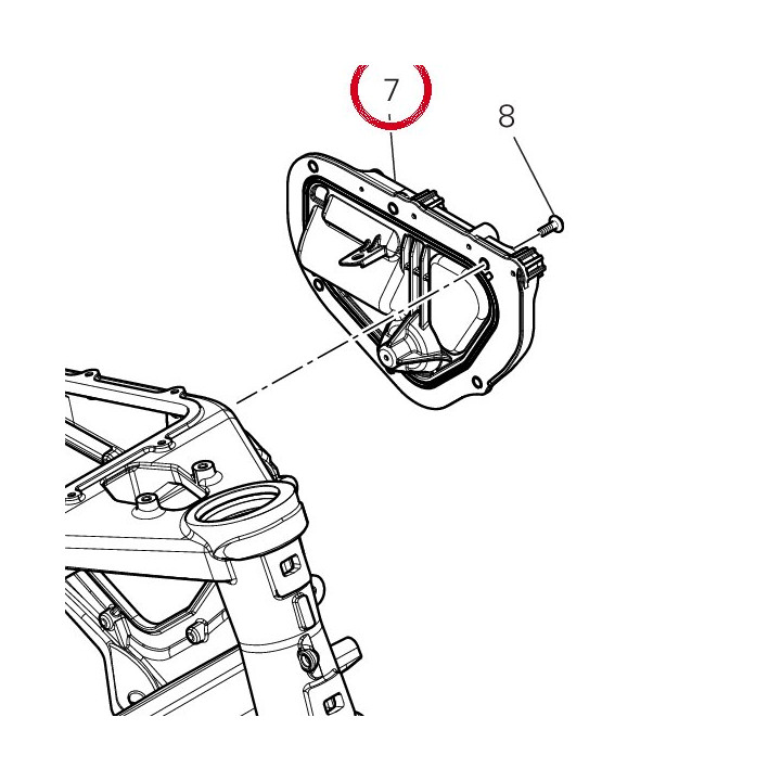 Support Cadre/Moteur gauche — réf. 8291Q221A | Ducati Store