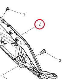 Cadre arrière gauche — réf. 46910611A | Ducati Store
