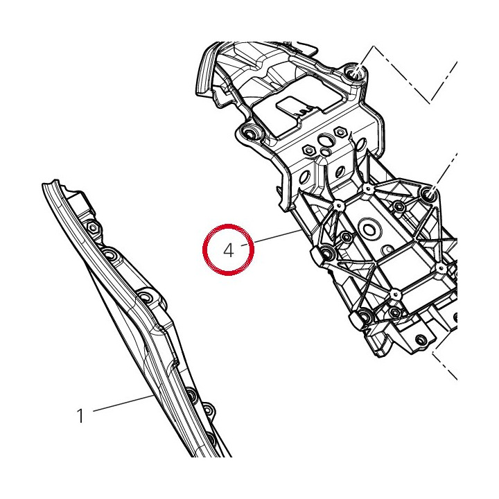 Codone inferiore 48312542A — réf. 48312542A | Ducati Store