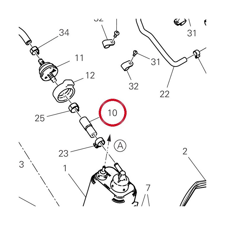Tuyau 93513511A — réf. 93513241A | Ducati Store