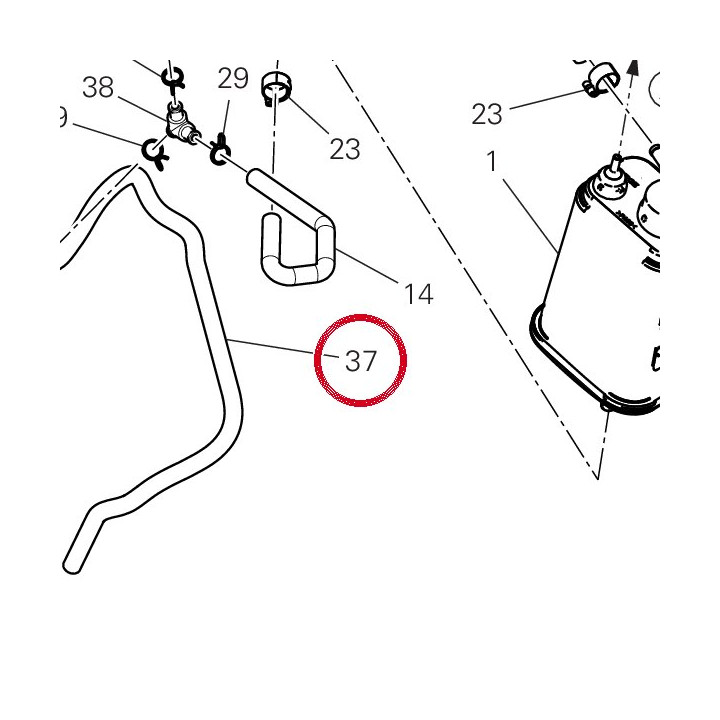 Tuyau 93513251A — réf. 93513251A | Ducati Store