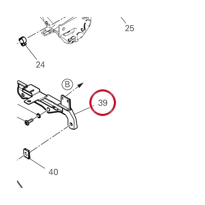 Bride supérieur 8291V491A — réf. 8291V491A | Ducati Store