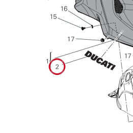 Decalcomanie droite — réf. 43817451A | Ducati Store