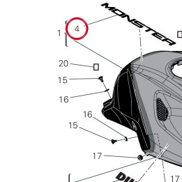 Decalcomanie R╘servoir — réf. 43817971A | Ducati Store