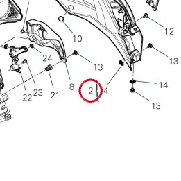 Panneau lateral gauche — réf. 460PT251A | Ducati Store