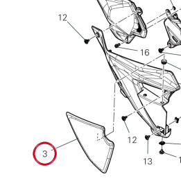 Panneau lateral droit — réf. 4601T261A | Ducati Store