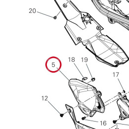 Couvercle droit culasse — réf. 4601T281A | Ducati Store
