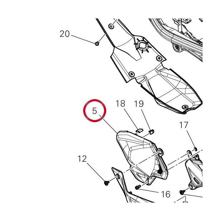 Couvercle droit culasse — réf. 4601T281A | Ducati Store