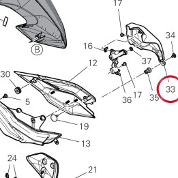 Couvercle gauche connecteur — réf. 4601Q031A | Ducati Store