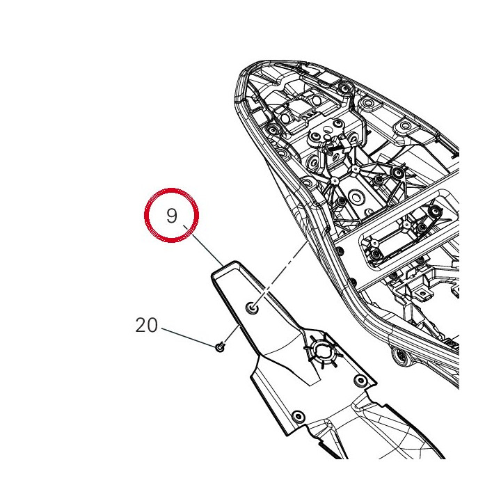 Cache Dessous-De-Corps — réf. 4601T382A | Ducati Store