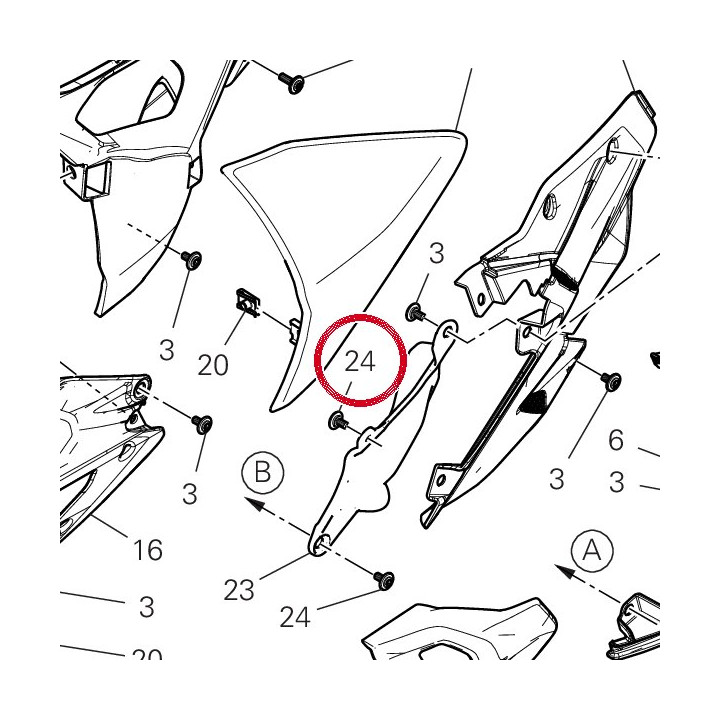 Special screw M10X16M — réf. 7791E361AA | Ducati Store