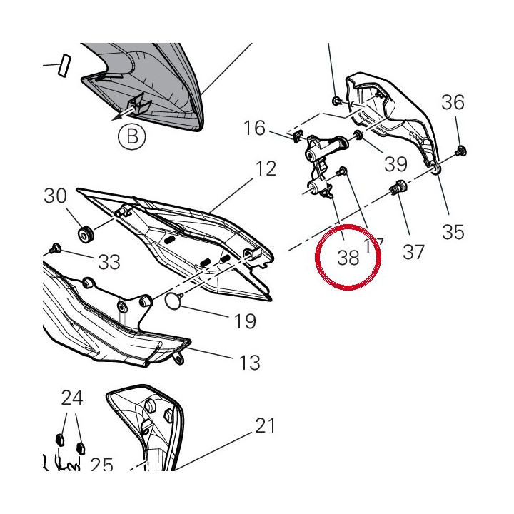 Support connecteur 8291Q231A — réf. 8291Q231A | Ducati Store