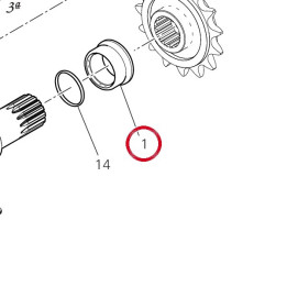 Entretoise pignon 7131E421C — réf. 7131E421C | Ducati Store