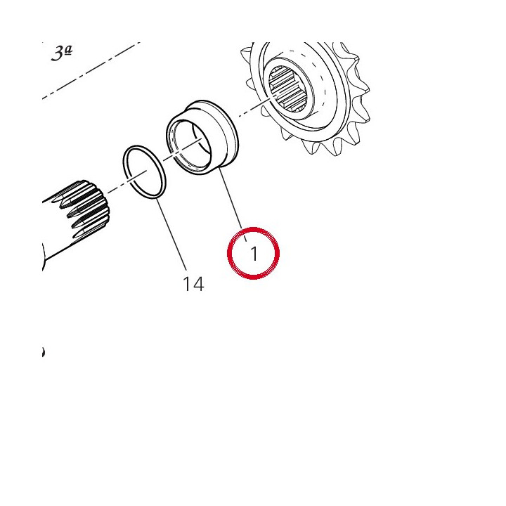 Entretoise pignon 7131E421C — réf. 7131E421C | Ducati Store