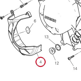 V22B Clutch cap cover — réf. 4601U391A | Ducati Store