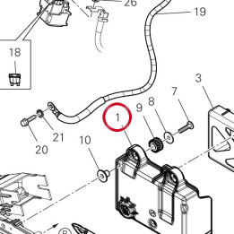 Boitier batterie 75812861A — réf. 75812861A | Ducati Store