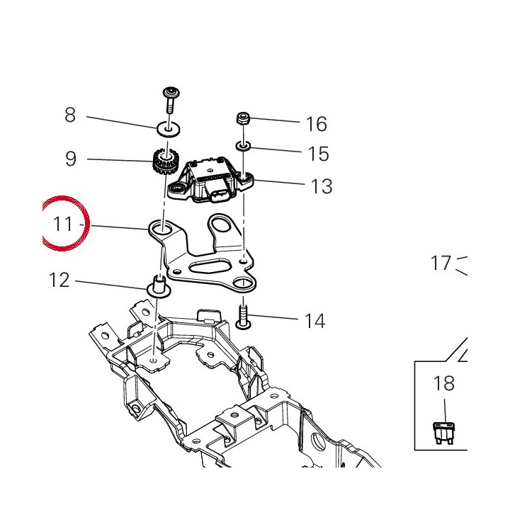 Support centrale cdi — réf. 8291T731AA | Ducati Store