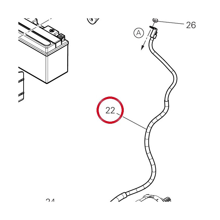 Câble telerupteur — réf. 51411311B | Ducati Store