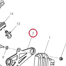 Support 8291V461A — réf. 8291V461A | Ducati Store