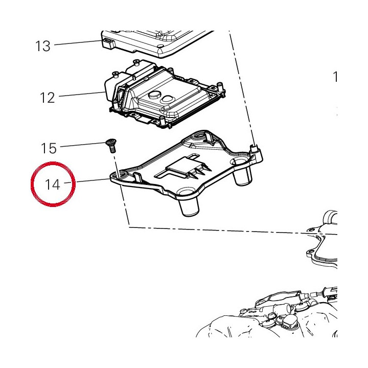 Support centrale cdi — réf. 8291T711A | Ducati Store