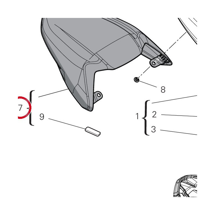 Cache selle 460PT392AD — réf. 460PT392AD | Ducati Store