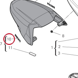 Decalco Ducati cover sella — réf. 4381Q621A | Ducati Store