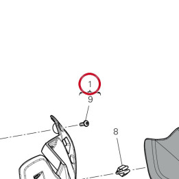 Support bulle (ensemble) — réf. 829P9152A | Ducati Store